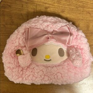 sanrio my sweet piano & my melody zip makeup bag